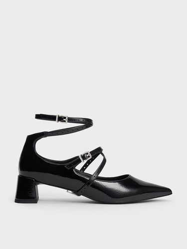 Charles & Keith - Crinkle-Effect Strappy Buckled Pumps - Charles & Keith - Modalova