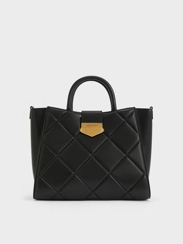 Charles & Keith - Vertigo Quilted Tote Bag - Charles & Keith - Modalova