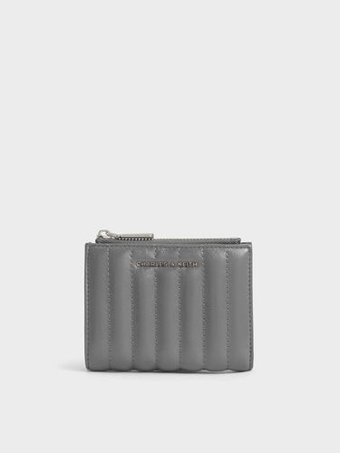 Charles & Keith - Donna Crinkle-Effect Panelled Top-Zip Wallet - Charles & Keith - Modalova