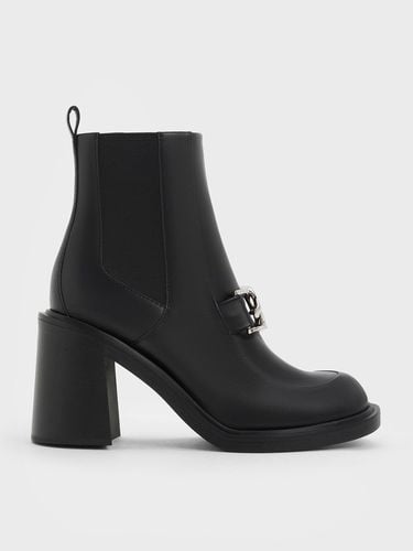 Charles & Keith - Gabine Block Heel Ankle Boots - Charles & Keith - Modalova