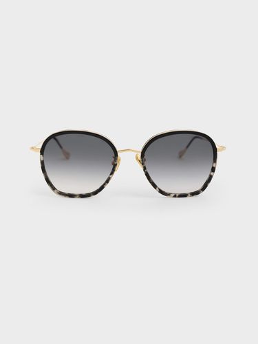 Charles & Keith - Recycled Acetate Wire-Frame Sunglasses - Charles & Keith - Modalova