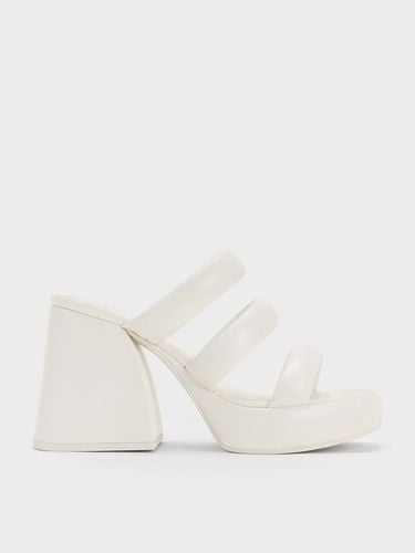 Charles & Keith - Tattie Puffy-Strap Platform Mules - Charles & Keith - Modalova