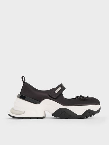 Charles & Keith - Satin Bow Two-Tone Mary Jane Sneakers - Charles & Keith - Modalova