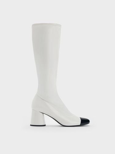 Charles & Keith - Coco Two-Tone Knee-High Boots - Charles & Keith - Modalova