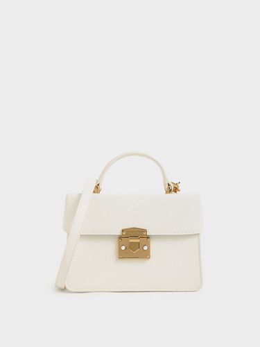 Charles & Keith - Allie Push-Lock Top Handle Bag - Charles & Keith - Modalova