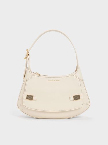 Charles & Keith - Metallic-Accent Curved Shoulder Bag - Charles & Keith - Modalova