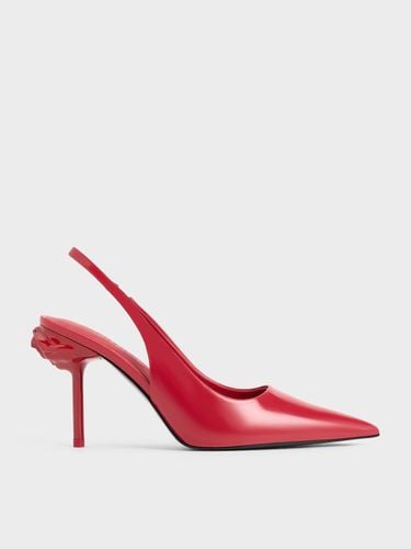 Charles & Keith - Flor Rose-Heel Slingback Pumps - Charles & Keith - Modalova