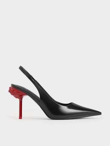 Charles & Keith - Flor Rose-Heel Slingback Pumps - Charles & Keith - Modalova