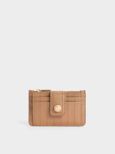 Charles & Keith - Donna Crinkle-Effect Panelled Card Holder - Charles & Keith - Modalova