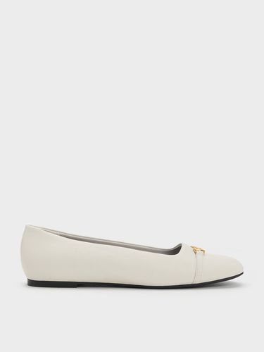 Charles & Keith - Metallic Accent Ballerinas - Charles & Keith - Modalova