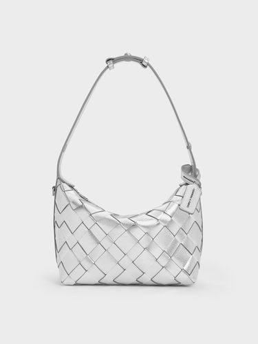 Charles & Keith - Ivette Metallic Woven Shoulder Bag - Charles & Keith - Modalova