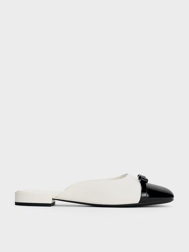 Charles & Keith - Bow Cap-Toe Mules - Charles & Keith - Modalova