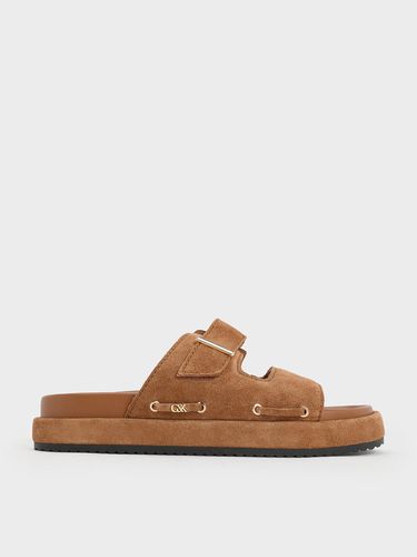 Charles & Keith - Kori Suede Slide Sandals - Charles & Keith - Modalova