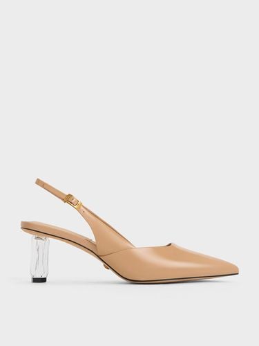 Charles & Keith - Geometric Heel Slingback Pumps - Charles & Keith - Modalova