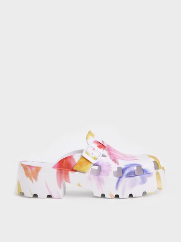 Charles & Keith - Mae Printed Buckled Platform Mules - Charles & Keith - Modalova