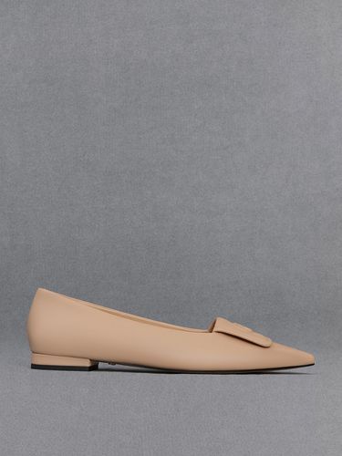 Charles & Keith - Leather Pointed-Toe Flats - Charles & Keith - Modalova