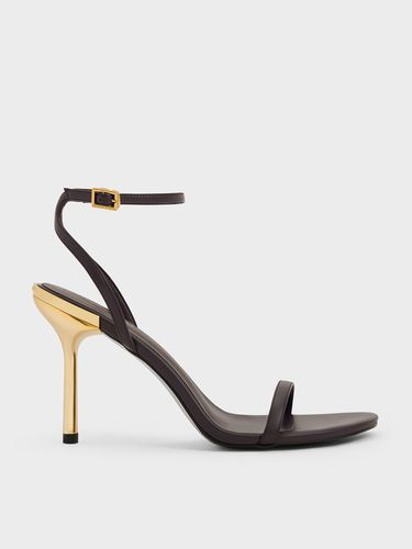 Charles & Keith - Metallic Stiletto-Heel Ankle-Strap Sandals - Charles & Keith - Modalova