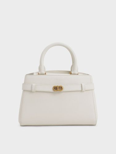 Charles & Keith - Aubrielle Metallic-Accent Belted Bag - Charles & Keith - Modalova