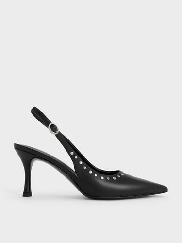 Charles & Keith - Studded Pointed-Toe Slingback Pumps - Charles & Keith - Modalova