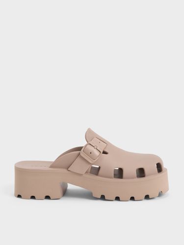 Charles & Keith - Mae Buckled Platform Mules - Charles & Keith - Modalova