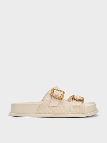 Charles & Keith - Woven-Buckle Double-Strap Sandals - Charles & Keith - Modalova