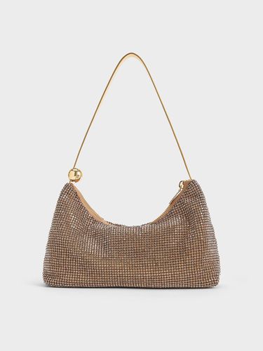 Charles & Keith - Crystal-Embellished Two-Way Bag - Charles & Keith - Modalova