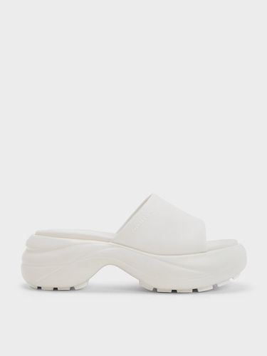 Charles & Keith - Wide-Strap Curved Platform Sports Sandals - Charles & Keith - Modalova