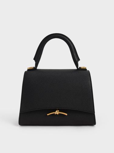 Charles & Keith - Huxley Metallic Push-Lock Top Handle Bag - Charles & Keith - Modalova