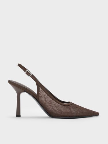 Charles & Keith - Slingback-Pumps aus Satin und Spitze - Charles & Keith - Modalova