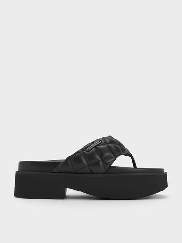 Charles & Keith - V-Strap Platform Thong Sandals - Charles & Keith - Modalova