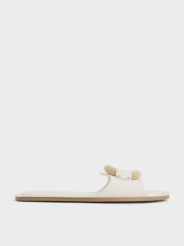 Charles & Keith - Raffia Ring Slide Sandals - Charles & Keith - Modalova