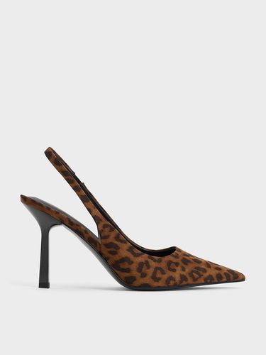 Charles & Keith - Leopard-Print Pointed-Toe Slingback Pumps - Charles & Keith - Modalova