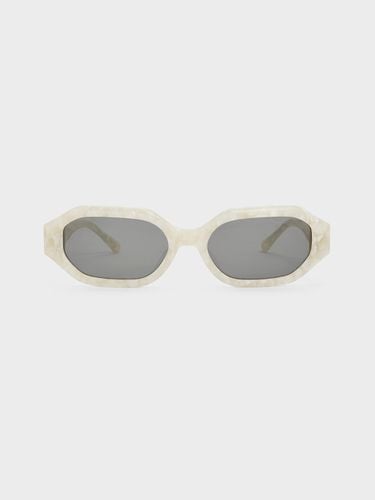 Charles & Keith - Gabine Recycled Acetate Oval Sunglasses - Charles & Keith - Modalova