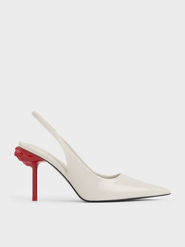 Charles & Keith - Flor Rose-Heel Slingback Pumps - Charles & Keith - Modalova