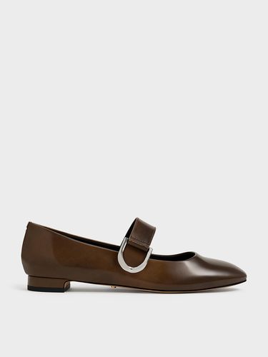 Charles & Keith - Gabine Leather Mary Janes - Charles & Keith - Modalova