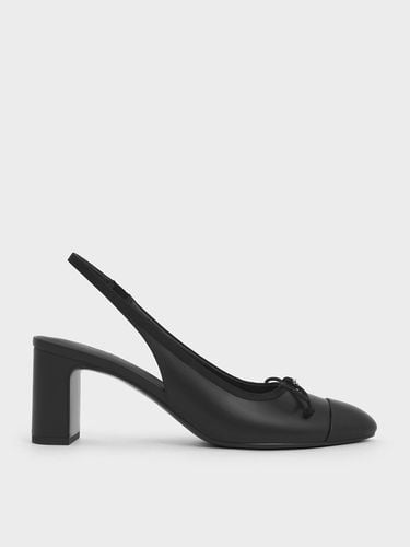 Charles & Keith - Bow Cap-Toe Slingback Pumps - Charles & Keith - Modalova