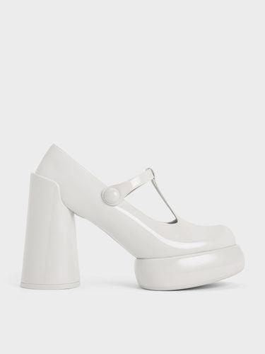 Charles & Keith - Darcy Patent T-Bar Platform Mary Janes - Charles & Keith - Modalova