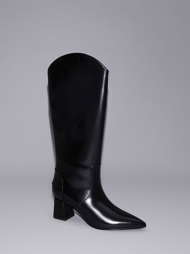 Charles & Keith - Lucinda Trapeze-Heel Knee-High Boots - Charles & Keith - Modalova