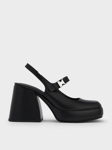 Charles & Keith - Laine Metallic-Buckle Platform Mary Janes - Charles & Keith - Modalova