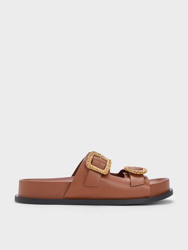 Charles & Keith - Woven-Buckle Double-Strap Sandals - Charles & Keith - Modalova