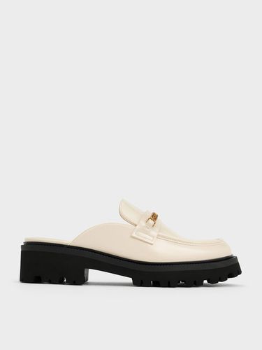 Charles & Keith - Remy Metallic-Accent Loafer Mules - Charles & Keith - Modalova