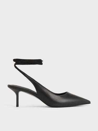 Charles & Keith - Textured Tie-Around Pointed-Toe Pumps - Charles & Keith - Modalova