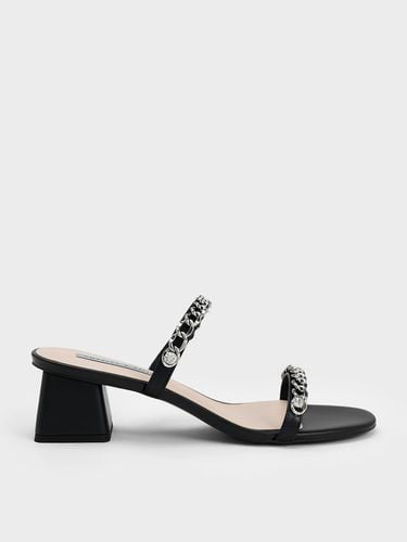 Charles & Keith - Chain-Link Block Heel Sandals - Charles & Keith - Modalova