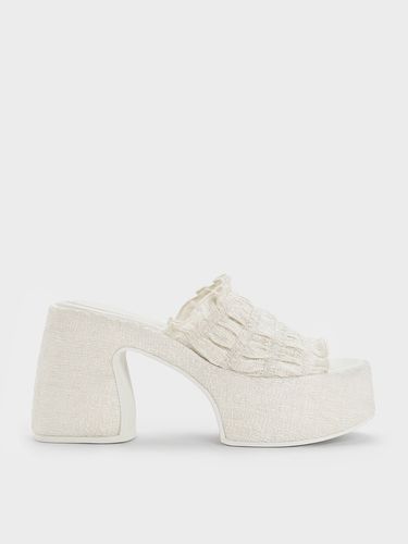 Charles & Keith - Nuala Ruched Platform Mules - Charles & Keith - Modalova