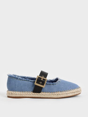 Charles & Keith - Buckled Denim Espadrille Flats - Charles & Keith - Modalova