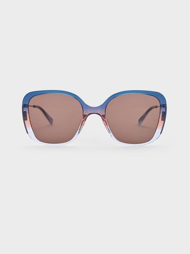 Charles & Keith - Recycled Acetate Multicoloured-Frame Butterfly Sunglasses - Charles & Keith - Modalova