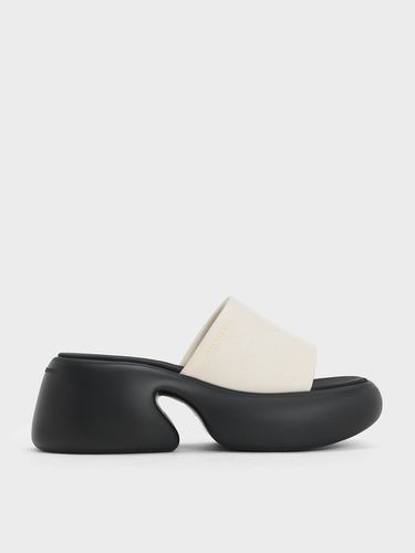 Charles & Keith - Baxie Silk Two-Tone Platform Mules - Charles & Keith - Modalova