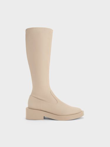 Charles & Keith - Side Zip Knee-High Boots - Charles & Keith - Modalova