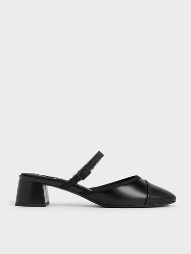 Charles & Keith - Buckled-Strap Trapeze-Heel Mules - Charles & Keith - Modalova