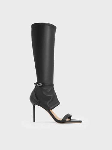 Charles & Keith - Gabriel Leather Stiletto-Heel Boot Sandals - Charles & Keith - Modalova